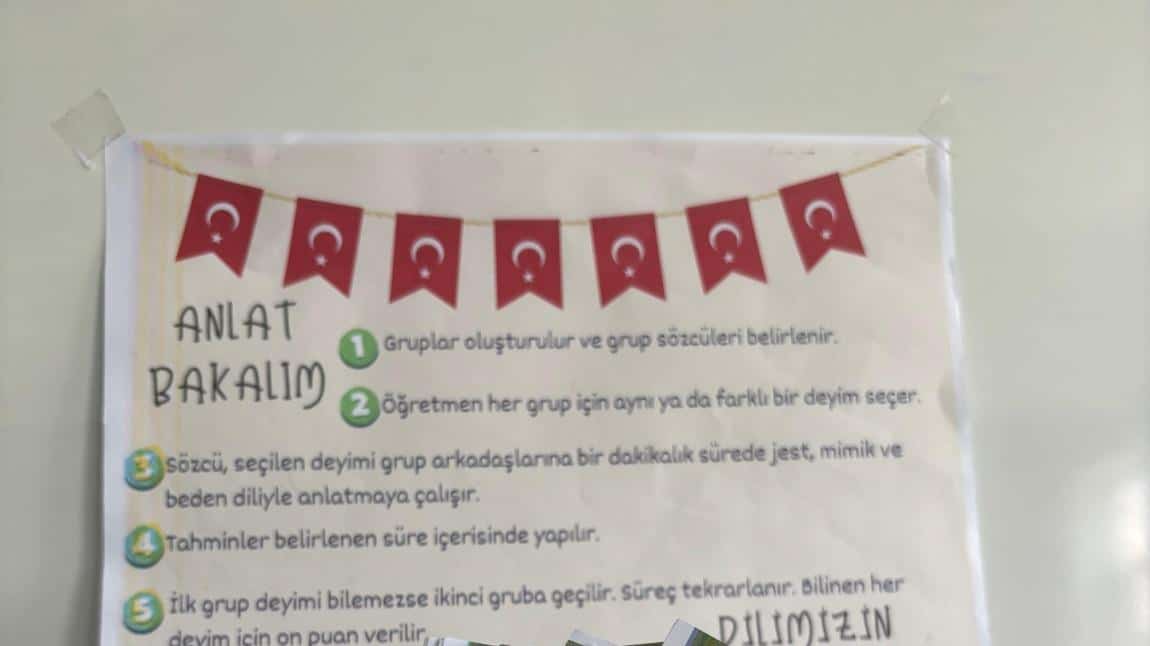 Anlat Bakalım Etkinliği                                       